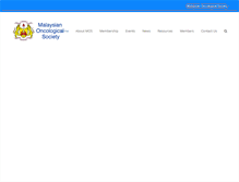 Tablet Screenshot of malaysiaoncology.org